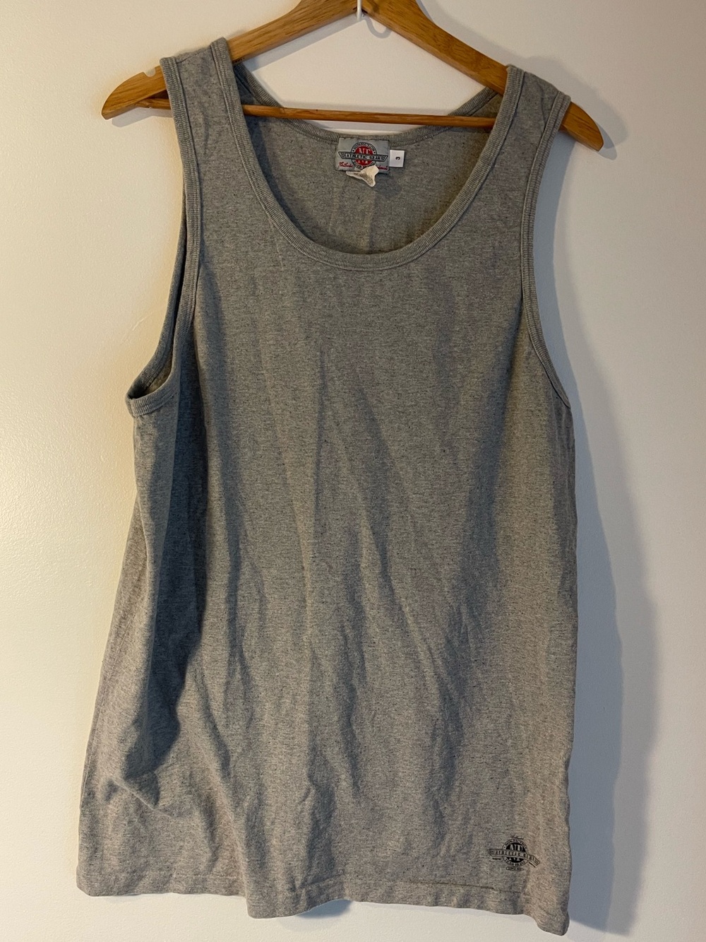 Vintage 90s Non-Fiction Athletic Gear Street Fighter Heather Grey Tank Top L
